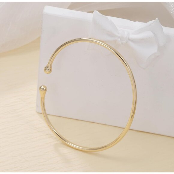 3Pcs Gold Arm Cuff Bracelets for Women Open Adjustable Upper Arm Bangle Adjustab - Picture 4 of 6